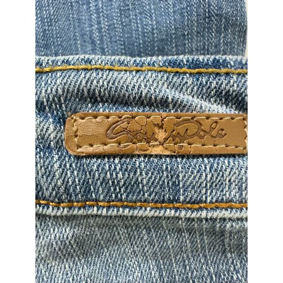 Southpole Jeans Sz 13 (34x30.5) Bootcut Light Wash Mid Rise Vintage Embroidered - Picture 10 of 10